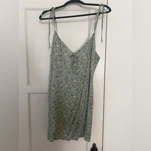 Reformation mini dress sprite print